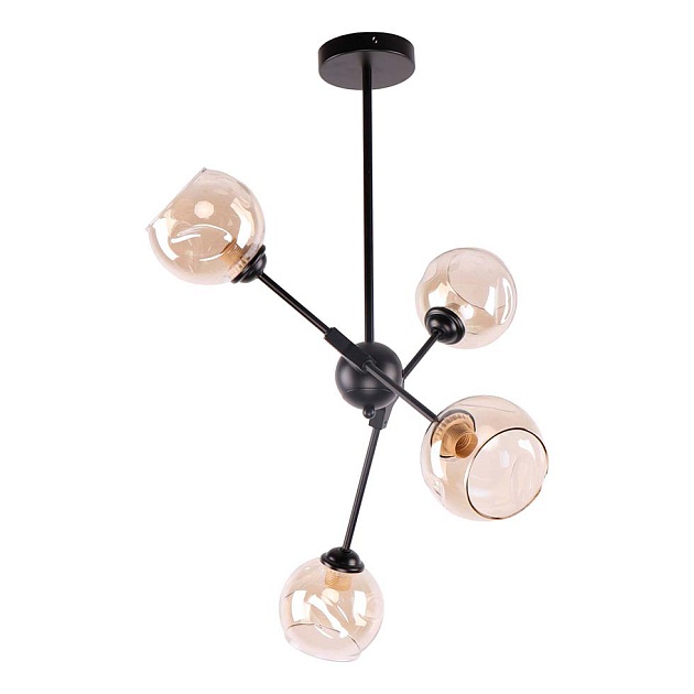 Подвесная люстра ЭкономСвет 10867/4BK AMB изображение 1 Подвесная люстра ЭкономСвет 10867/4BK AMB Фото № 1