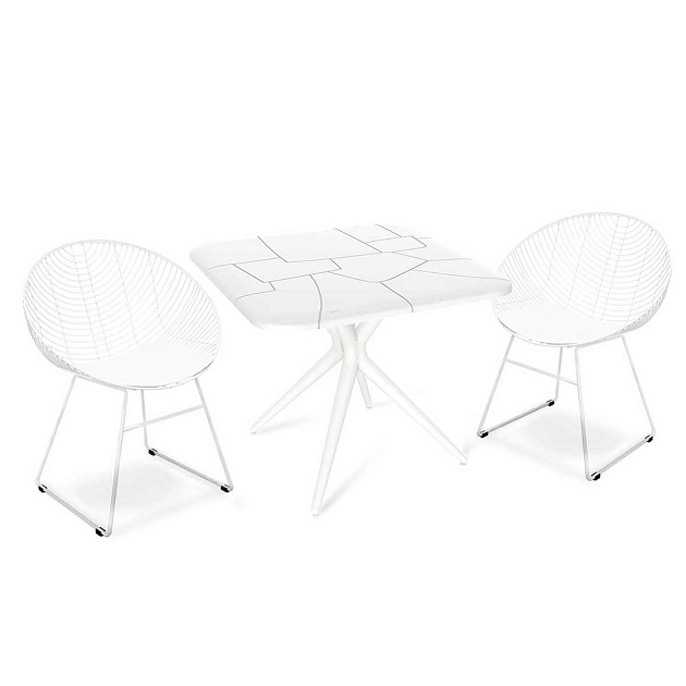 Обеденная группа Sheffilton SHT-DS155 белый/белый 8144936101 Фото № 1