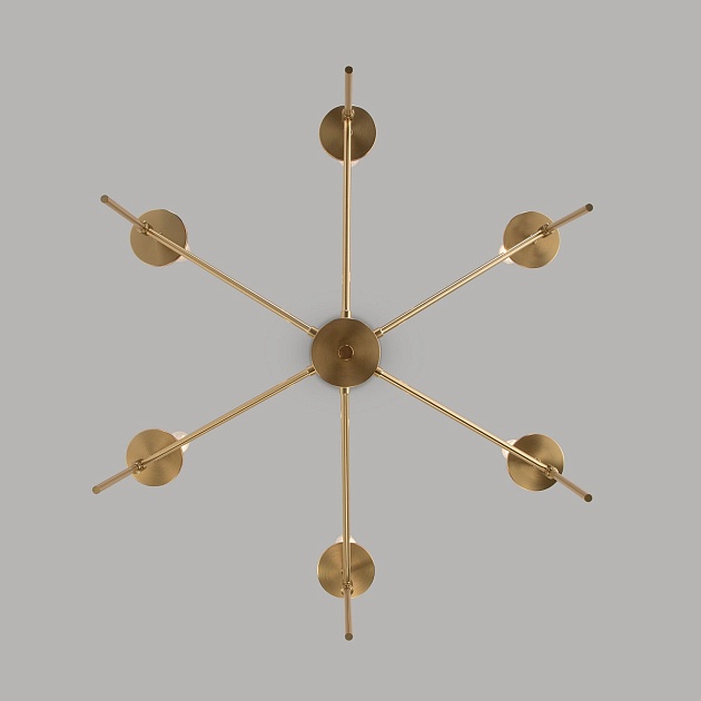Подвесная люстра Eurosvet Anders 60142/6 латунь Фото № 3