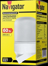 Светильник Navigator 14 088 NBL-SA2-60-E27-WH (НПБ 400-1 для сауны) 1