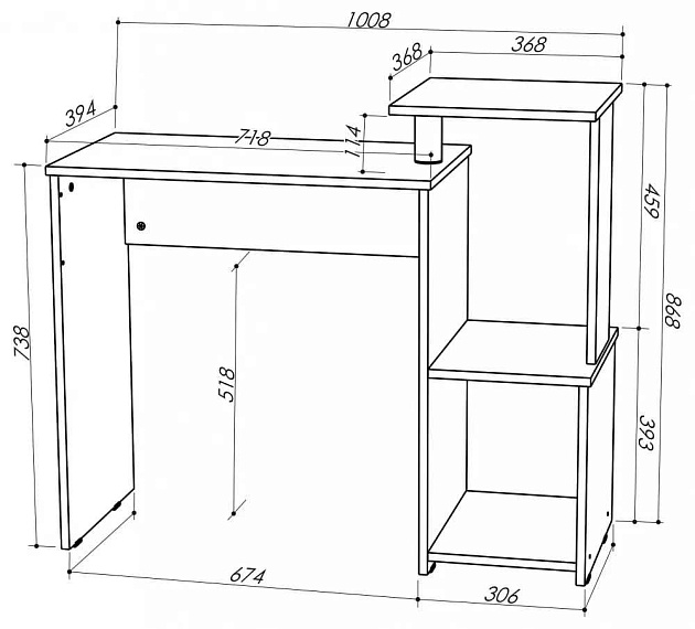 Компьютерный стол Woodville Джаз-30 440395 Фото № 2