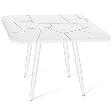 Кухонный стол Sheffilton SHT-TU14/TT30 83/83 белый муар/белый 5170454201