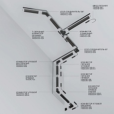 Шинопровод встраиваемый магнитный Maytoni Technical Exility TRX034-421W 1