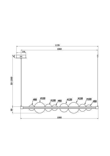 Подвесной светодиодный светильник Freya Glaze FR5396PL-L13BS изображение 2 Подвесной светодиодный светильник Freya Glaze FR5396PL-L13BS Фото № 2