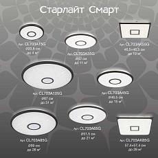 Потолочный светодиодный светильник Citilux Старлайт Смарт CL703AK55G 2