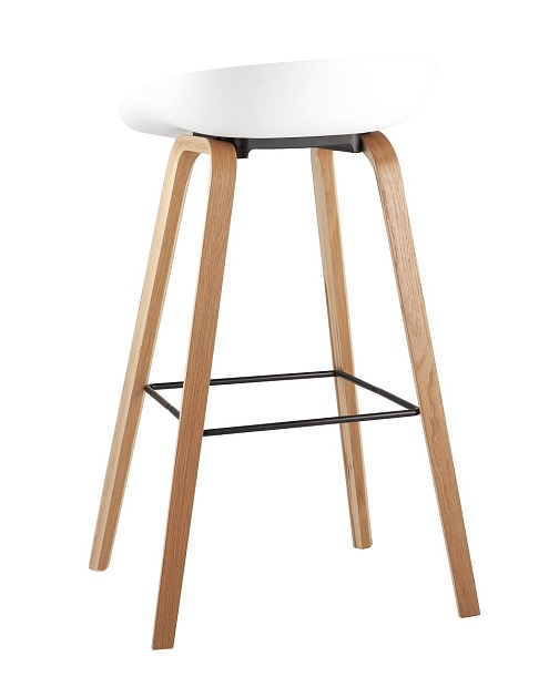 Барный стул Stool Group LIBRA белый деревян. ножки 8319 WHITE Фото № 4