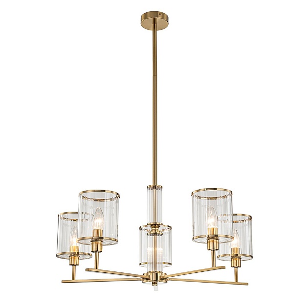 Подвесная люстра Indigo Dante 13022/5R Brass V000409 изображение 1 Подвесная люстра Indigo Dante 13022/5R Brass V000409 Фото № 1
