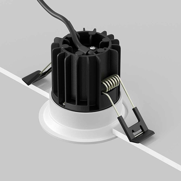 Встраиваемый светодиодный светильник Maytoni Round DL058-7W4K-W изображение 2 Встраиваемый светодиодный светильник Maytoni Round DL058-7W4K-W Фото № 2