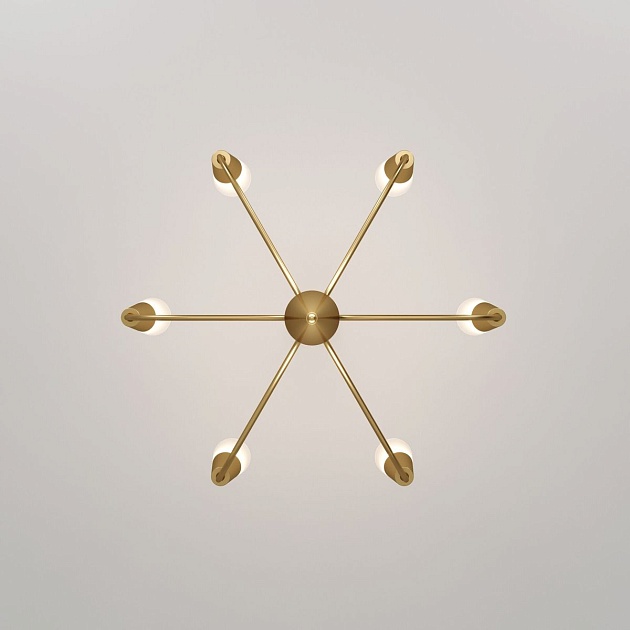 Подвесная люстра Eurosvet Rhyton 60167/6 латунь Фото № 3