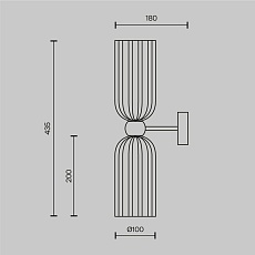 Настенный светильник Maytoni Antic MOD302WL-02CG 1
