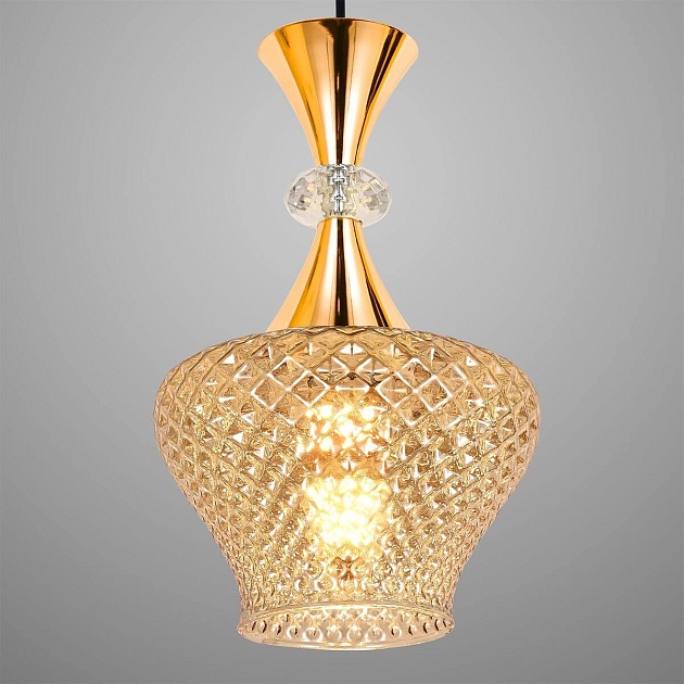 Подвесная люстра Reluce 09004-0.9-05 Amber изображение 2 Подвесная люстра Reluce 09004-0.9-05 Amber Фото № 2