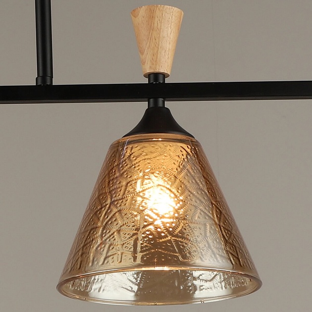 Спот Reluce 04864-0.3-04 BK+WOOD Фото № 3