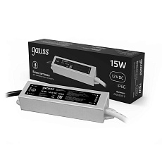 Блок питания Gauss 12V 15W IP66 2A 202023015 1