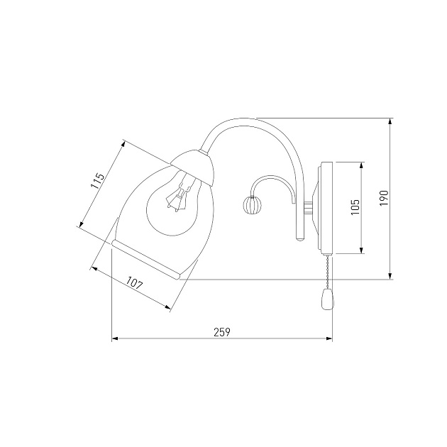 Бра Eurosvet 30026/1 золото изображение 2 Бра Eurosvet 30026/1 золото Фото № 2