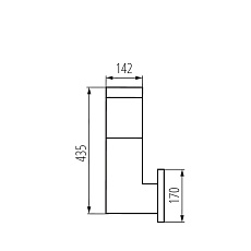 Фасадный светильник Kanlux INVO OP EL-53-L-GR 29170 3