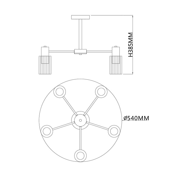 Потолочная люстра Escada Diversity 2120/5P Gold изображение 2 Потолочная люстра Escada Diversity 2120/5P Gold Фото № 2