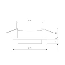 Встраиваемый светильник Elektrostandard 116 MR16 белый/черный a053345 2