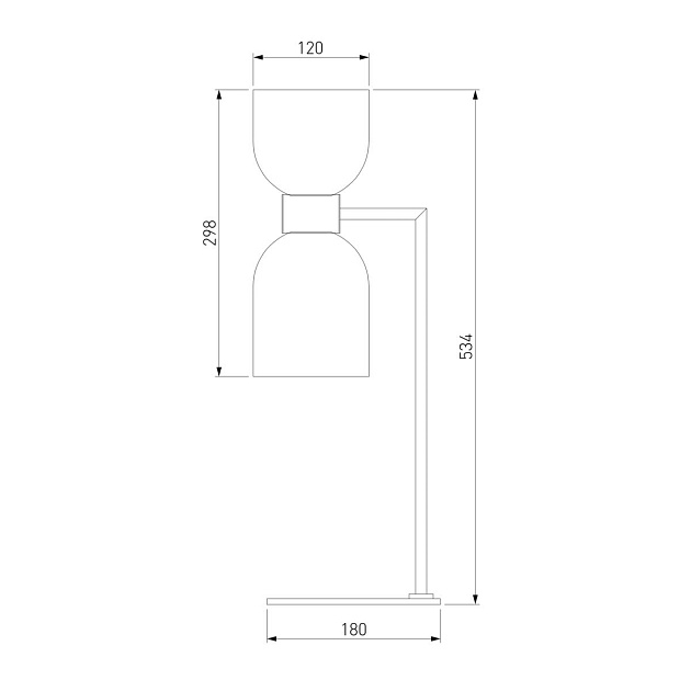 Настольная лампа Eurosvet Tandem 01084/2 латунь Фото № 2