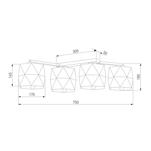 Потолочная люстра TK Lighting 1043 Siro Black Gold изображение 2 Потолочная люстра TK Lighting 1043 Siro Black Gold Фото № 2