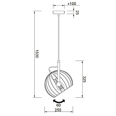 Подвесной светильник Vele Luce Pasquale VL6251P01 4