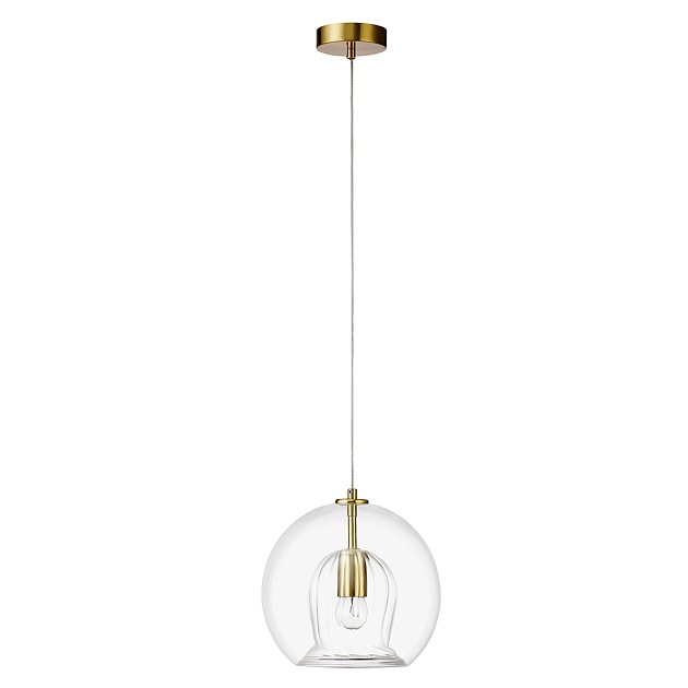 Подвесной светильник Crystal Lux Luisa SP1 Brass/Transparent Фото № 1