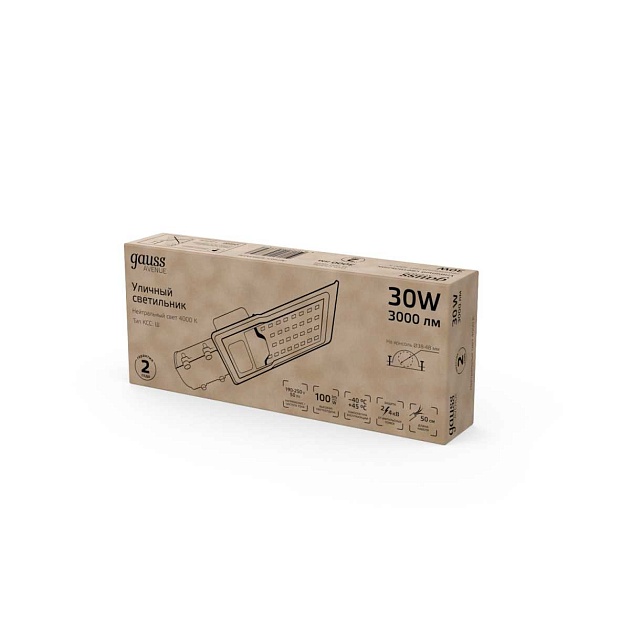 Уличный светодиодный светильник Gauss 629534230 Фото № 3