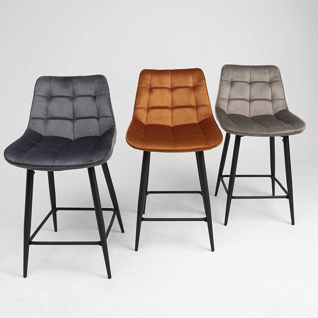 Полубарный стул AksHome Linx бежевый, велюр 86207 Фото № 3