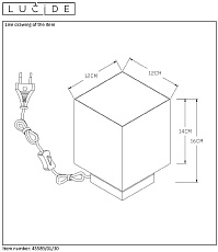 Настольная лампа Lucide Suzy 45589/01/30 2