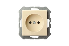Розетка 2P Liregus Epsilon бежевый 28-065 3