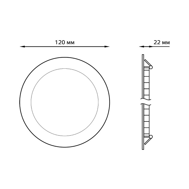 Встраиваемый светильник Gauss 939111306 Фото № 4