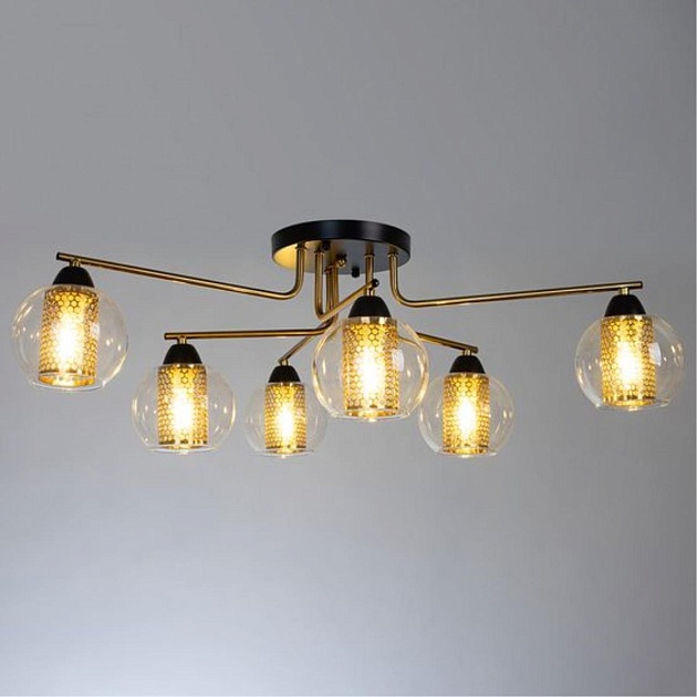 Потолочная люстра Arte Lamp Manchester A7045PL-6BK Фото № 4