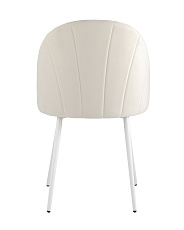 Кухонный стул Stool Group Логан велюр молочный белые ножки AV 413-Cmil-02 4