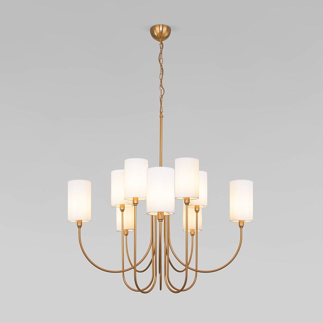 Подвесная люстра Eurosvet Abbey 60164/10 латунь Фото № 1