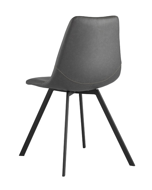 Кухонный стул Stool Group Саксон кожзам серый SAXON PU GREY изображение 4 Кухонный стул Stool Group Саксон кожзам серый SAXON PU GREY Фото № 4