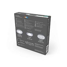 Встраиваемый светодиодный светильник Gauss Backlight Bubbles с подсветкой BL315 3