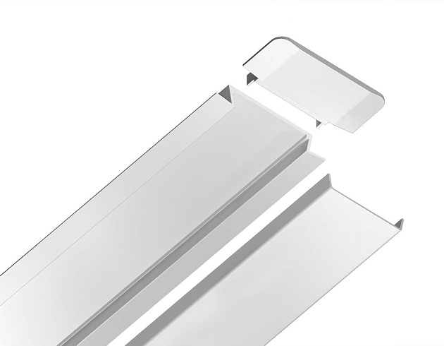 Встраиваемый профиль с рассеивателем Ambrella Illumination GP1100WH Фото № 5