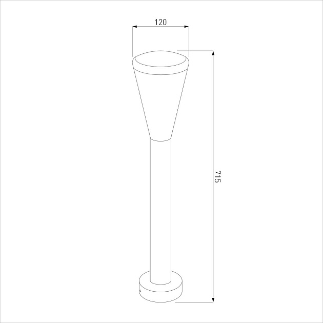 Уличный светильник Elektrostandard 1417 Techno серый a049714 изображение 4 Уличный светильник Elektrostandard 1417 Techno серый a049714 Фото № 4