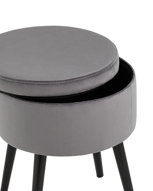 Пуф Stool Group Клайс велюр серый vd-clays-b27 Фото № 3