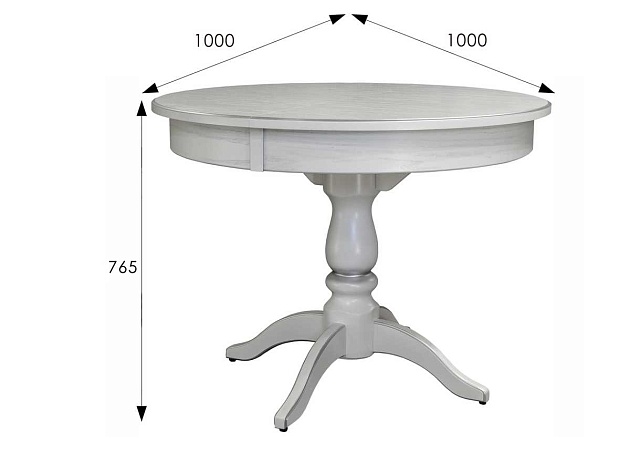 Кухонный стол Мебелик Моро 04 006440 изображение 3 Кухонный стол Мебелик Моро 04 006440 Фото № 3