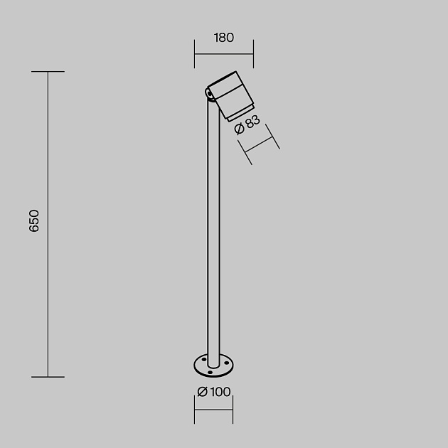 Ландшафтный светильник Maytoni Outdoor O497FL-L12B3K1 Фото № 8