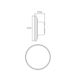 Уличный настенный светодиодный светильник Arte Lamp Nimbo A3409AL-1BK 1