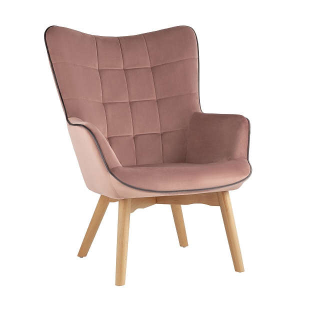 Кресло Stool Group Манго велюр розовый MANCO HLR-34 Фото № 1