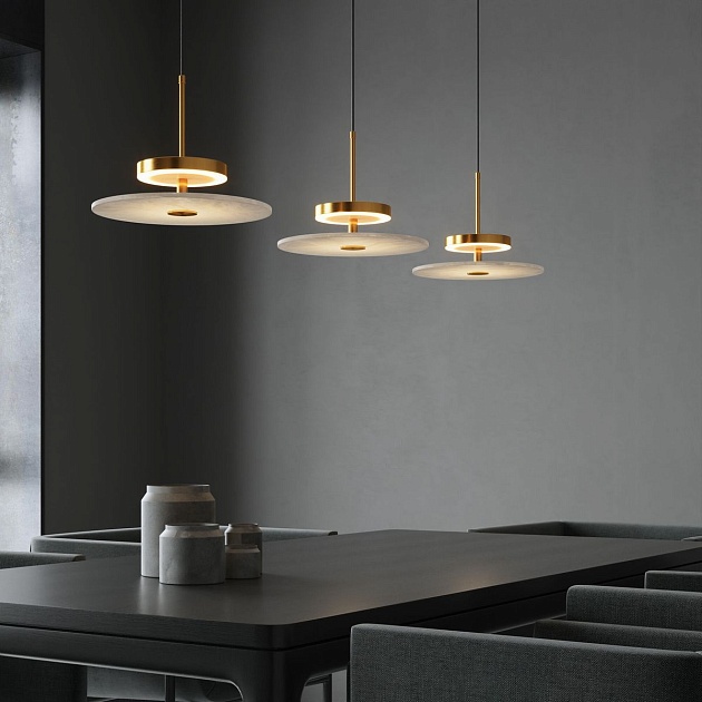 Подвесной светодиодный светильник Eurosvet Thasos 40342 LED латунь изображение 5 Подвесной светодиодный светильник Eurosvet Thasos 40342 LED латунь Фото № 5