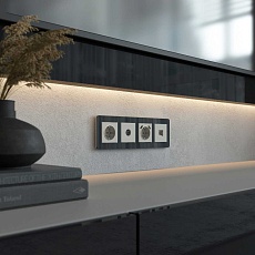 Розетка Ethernet RJ-45 (дымчатый) W1281004/ a069467 2