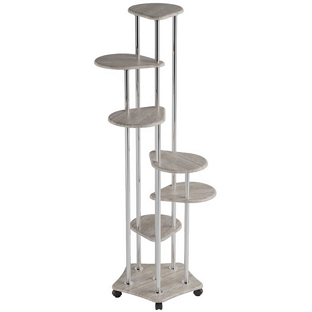 Подставка для цветов Калифорния Шестерочка дуб беленый 5508278901 изображение 1 Подставка для цветов Калифорния Шестерочка дуб беленый 5508278901 Фото № 1