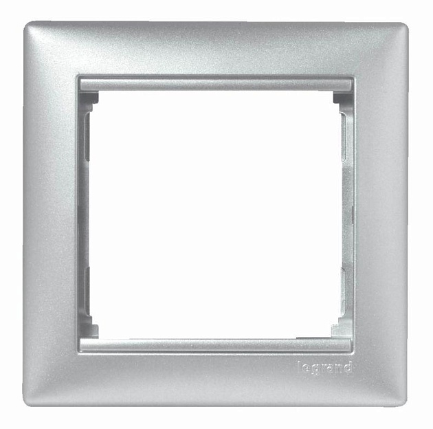 Рамка 1-постовая Legrand Valena алюминий 770151 Фото № 1