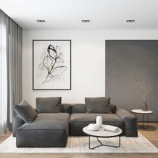 Встраиваемый светильник DENKIRS FLAT DK2092-BK 1