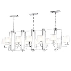 Подвесная люстра Crystal Lux Nicolas SP12 L1600 Nickel/White 2