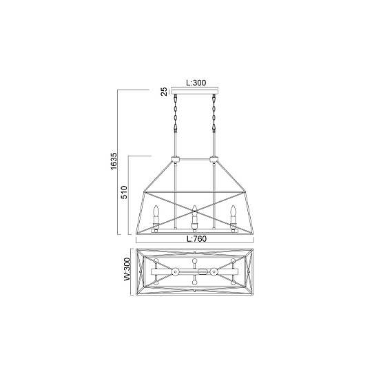 Подвесной светильник Vele Luce Clemente VL4272P06 Фото № 4