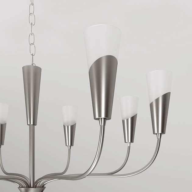 Подвесная люстра Eurosvet Rhyton 60167/8 никель Фото № 4